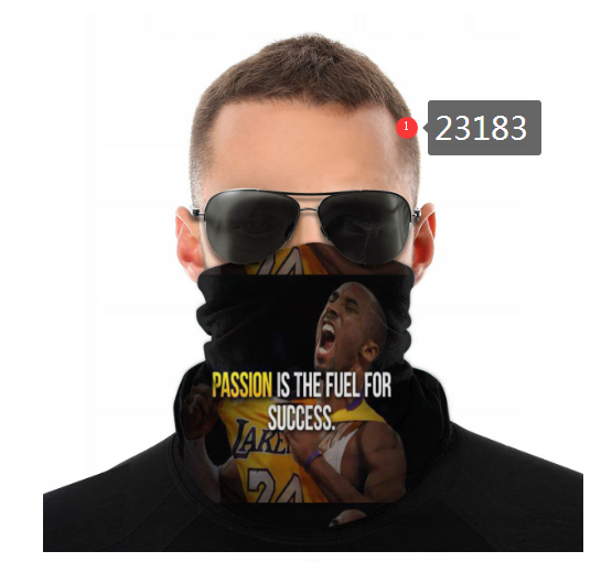 NBA 2021 Los Angeles Lakers #24 kobe bryant 23183 Dust mask with filter->nba dust mask->Sports Accessory